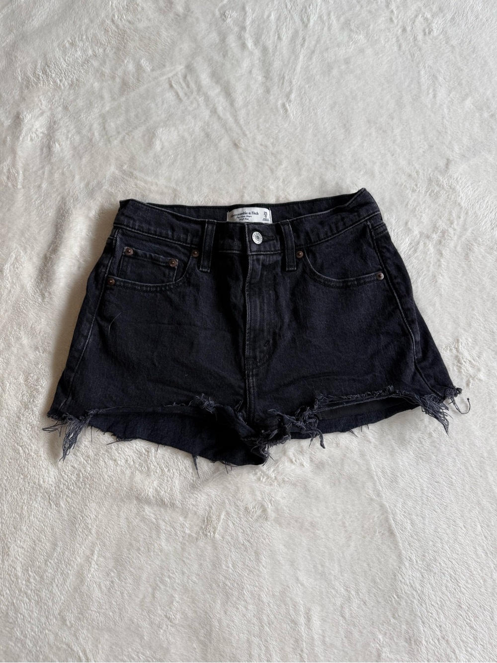 Abercrombie & Fitch Black Denim Shorts